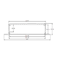 Boîtier d'amplificateur de puissance en Aluminium extrudé, boîtier électronique en Aluminium anodisé