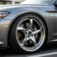 Jantes forgées sur mesure, concaves, chromées, 5x120 5x112 5x114.3, 2 pièces, pour véhicules de luxe, compatibles avec JDM Stance S14 S15 350Z