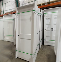 Porte intérieure en MDF moulé, style moderne, à structure alvéolée en papier, pour maisons