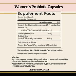 Capsules de Probiotiques pour Femmes Marque Blanche OEM - 10 Milliards d'UFC avec Canneberge et Prébiotiques pour la Santé de la Flore Urinaire et Intime - Product Image 3