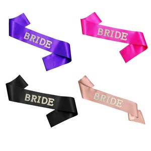 Bridal Veil Set for Bride to Be Pearl Letter with Diamond Ribbon Wedding <strong>Party</strong> Accessory <strong>Bachelorette</strong> Set - Product Image 4