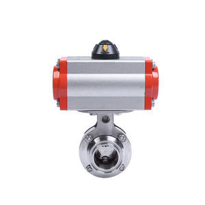 Válvulas de Mariposa Neumáticas de Acero Inoxidable 304/316 del Fabricante, Abrazaderas de Instalación Rápida, Diseño de Paso Directo con Sellado Suave - Product Image 2