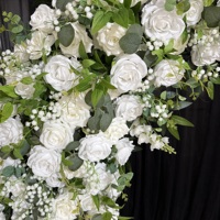 Künstliche Blume Neues Design Horn bogen blume für Hochzeits dekoration Blumen reihe für Ereignis dekoration