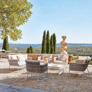 Hot Selling Garden Furniture Lounge Set Villa Leisure Pe <b>rattan</b> Aluminum Alloy <b>Sofa</b> Outdoor Lounge Sectional <b>Sofa</b> Furniture Set - Product Image 3