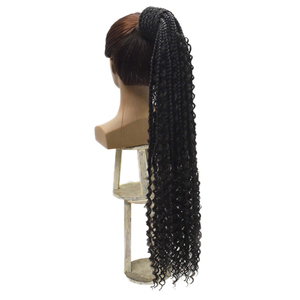 Novedades venta al por mayor 613 sintético largo rizado Ombre extensión de trenza de cabello de caja Bohemia trenzado de cola de caballo de la armadura - Product Image 3