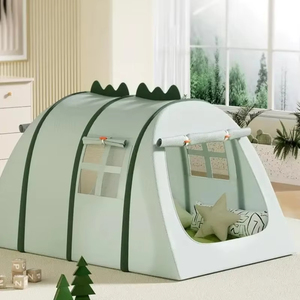 Tienda de campaña infantil rosa y verde para niñas, tienda de ensueño pequeña para juegos y dormir, casa de juguete. - Product Image 6