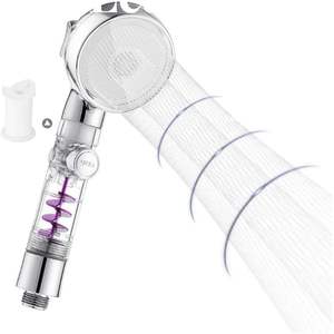 Cabezal de Ducha con Filtros Internos, Cromado Pulido, Moderno, Redondo, con Rociador de Lluvia para Baño, Ahorro de Agua - Product Image 1