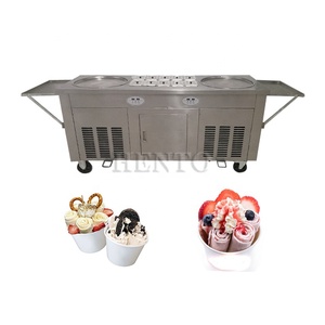 Máquina para hacer helados fritos/Máquina de yogur frito/Máquina para congelar rollos de helado frito - Product Image 6