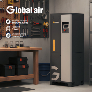 Công nghiệp pmvf tiết kiệm năng lượng yên tĩnh di động quay Vít Máy nén khí 220V 7.5Kw/10HP với máy sấy & 50L Tank cho tự động sửa chữa - Product Image 1