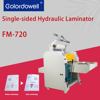 Laminateur de film et de papier électrique automatique COLORDOWELL FM-720, largeur 685 mm/26,9 pouces, machine de laminage hydraulique à chaud/froid, post-presse