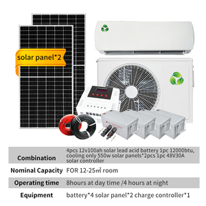 Off Grid Solar <b>Air</b> <b>Conditioner</b> 24 Seer <b>Mini</b> Split 48V 18000btu 24000btu Conditioning R134A 48V DC Split Units Solar System <b>Air</b> C - Product Image 6