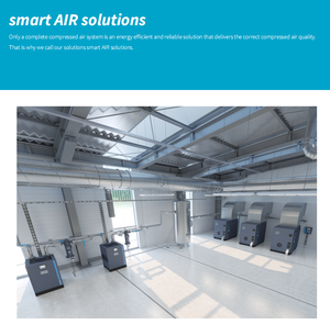 Compresor de Aire Sin Aceite Atlas Copco ZR132 ZT132 ZR160 ZT160 ZR200 ZT200 VSD FF, Compresor de Aire Industrial de Tornillo Rotativo Sin Aceite - Product Image 3