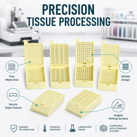Cassette d'incrustation pour biopsie tissulaire jetable en plastique pour usage en laboratoire, pour la pathologie