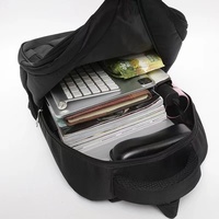 Sac à dos en polyester de haute qualité avec fermeture éclair, idéal pour ordinateur portable, pour l'université, l'école, hommes et femmes, petite quantité