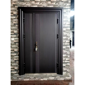 Moderno Design minimalista per la casa-porta d'ingresso in alluminio sicuro per la parte anteriore e posteriore della Villa e dell'hotel - Product Image 1