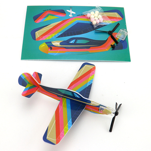 Jouet éducatif pour enfants, <span class=keywords><strong>avion</strong></span> <span class=keywords><strong>de</strong></span> <span class=keywords><strong>chasse</strong></span> peint, modèle <span class=keywords><strong>en</strong></span> <span class=keywords><strong>papier</strong></span> <span class=keywords><strong>avion</strong></span> 3D Puzzle <span class=keywords><strong>avion</strong></span> jouet bonbon - Product Image 3