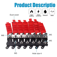 6 voies MIDI/AMI porte-fusible cuivre fusible bloc Midi boîte fusible Module Module de Distribution d'alimentation pour bateau marin voiture caravane
