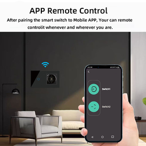 Presa Intelligente Schuko EU con USB Type-C + Interruttore Luce Touch, Controllo Remoto WiFi, Comando Vocale Alexa/Google, Pannello in Vetro - Product Image 6