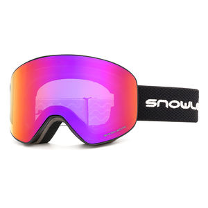 סקי משקפי מגן מסגרת שחורה עדשה צלולה סקי שלג משקפי מגן אנטי ערפל uv 400 הגנה על סנובורד סקי משקפי מגן - Product Image 1