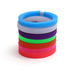 PET Jalinan Kawat Dapat Diperluas Wrap Warna Disesuaikan 3Mm-100Mm Nilon Terisolasi Kepadatan Tinggi Ketat Selubung Pelindung Harness Kabel - Product Image 5