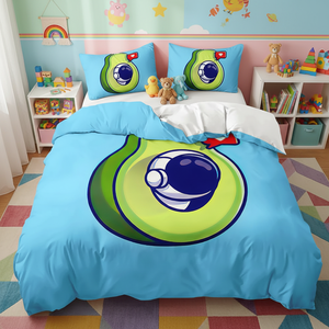 Hot Sale 100% Microfiber Duvet Cover Set Star Astronaut 3D Digital Printing Cartoon <strong>Teenager</strong> Fashion All-Season <strong>Bedding</strong> - Product Image 1