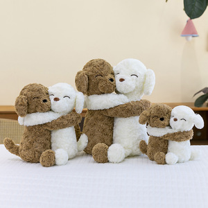 Cute Couple Hugging Dog <b>Stuffed</b> PP Cotton <b>Soft</b> Plush <b>Toys</b> Small Dog Dolls Kids Birthday Sleeping Pillow Valentine's Gift - Product Image 5
