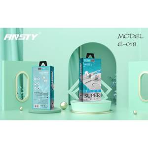 Auriculares Ansty Music E-018 Super Bass con Cable, Color Blanco, 1.2 Metros - Product Image 3