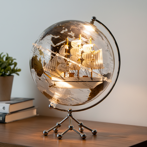 Wellfun Geografía para niños Educación <span class=keywords><strong>Mundo</strong></span> Globo 10 pulgadas Tierra Globo Luz LED Constelación geográfica Globo - Product Image 5