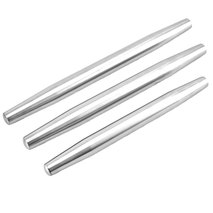 22*2.8CM Hollow304 Stainless Steel <strong>Rolling</strong> <strong>Pin</strong> Smooth Tapered Design for Perfect Dumpling Cookie Pizza Pastry for Home Baking - Product Image 3