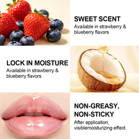 Gloss à lèvres brillant en gros pour le soin des lèvres, maquillage quotidien beauté des lèvres, saveur fraise myrtille douce, non collant, pour filles