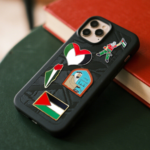 Pins Metálicos con Forma de la Bandera Nacional de Palestina para Teléfono, Coloridos, de Esmalte Suave, para Regalos y Recuerdos de Palestina, Pedido al por Mayor - Product Image 1