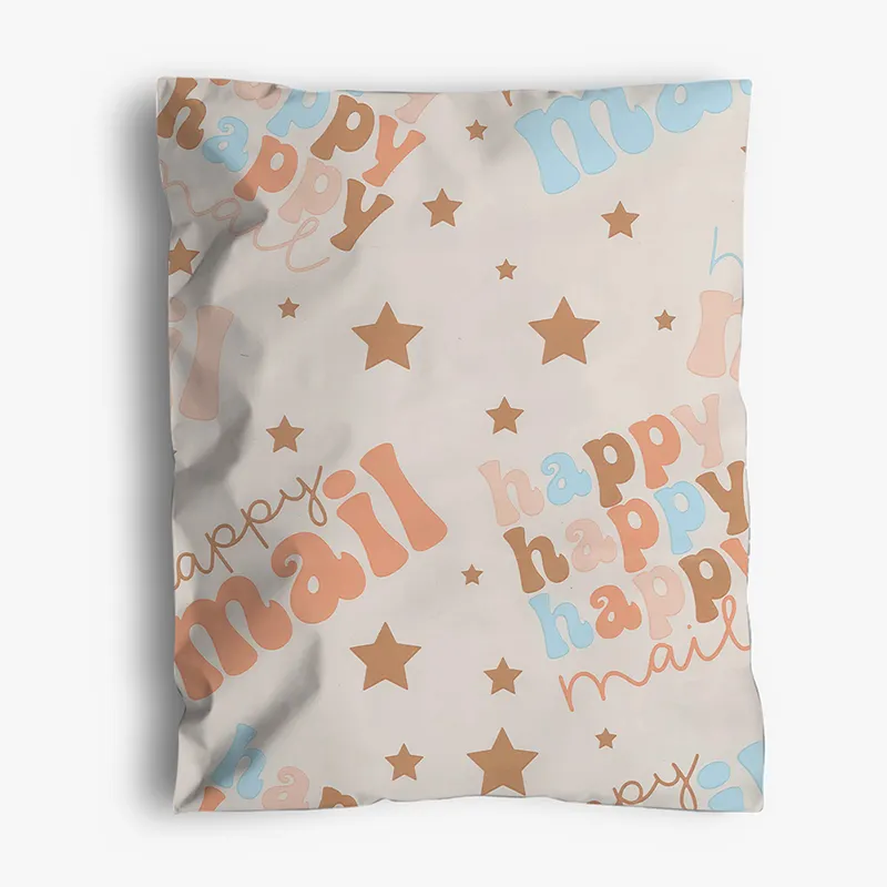 Amazon branded custom printed star mailing polybag eco recycled nude post mailer express shipping bags for clothes