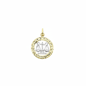 14K <b>Solid</b> <b>Gold</b> Zodiac Necklace Libra Necklace <b>Gold</b> Necklace Horoscope <b>Pendant</b> Fine Jewellery for Women Made in Turkey - Product Image 2