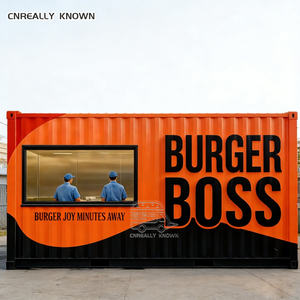 ร้านกาแฟเคลื่อนที่แบบตู้คอนเทนเนอร์ปรับแต่งได้ ร้านอาหาร รถพ่วงครัวเคลื่อนที่ - Product Image 1