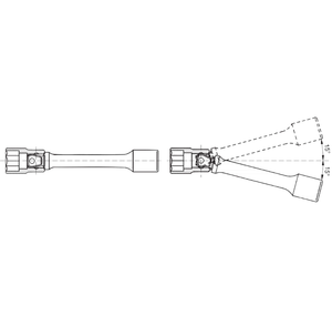<span class=keywords><strong>Barra</strong></span> <span class=keywords><strong>de</strong></span> Extensión Oscilante <span class=keywords><strong>de</strong></span> 1/2 Pulgadas: Extensión Desplazada <span class=keywords><strong>de</strong></span> Grado Profesional para Acceder a Fijaciones en Espacios Angulados y Confinados - Product Image 2