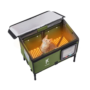 Benutzer definierter Hersteller Trend Winter für außen isolierte Außen heizung Wasserdichtes Haustier bett Heizung Katzen haus für Katzen Hunde - Product Image 2