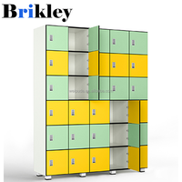 Casier de gym Brikley en stratifié compact phénolique HPL moderne, étanche et de haute qualité, casier intelligent personnalisé pour colis et clés