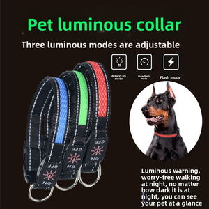 <span class=keywords><strong>Collar</strong></span> de Nailon con Luz LED Recargable por USB, Suave y Brillante para Perros Medianos y Grandes en la Noche - Product Image 2