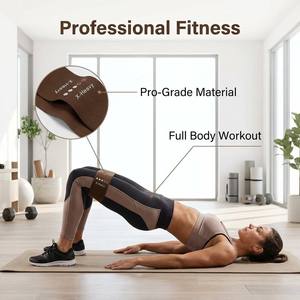 Juego de Bandas de Resistencia de Látex Natural de 5 Niveles Premium, Color Degradado, Elásticas y Fuertes, para Fortalecer Glúteos, Ejercicio en Casa o Gimnasio - Product Image 3