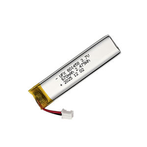 Batería de Litio-Polímero para Luz LED, Suministro de Fábrica, UFX 801458, 670mAh, <span class=keywords><strong>3</strong></span>.7V - Product Image 6