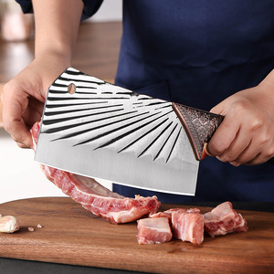 Forged Dragon Scale Knife 19.5 Cm Stainless Steel Hand Forged Butcher Knife Kitchen Chopping Slicing Tool - Product Image 1