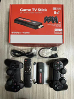 X2 PLUS M8 2.4G TV Consoles de jeux vidéo 2.4G Double manette sans fil bâton de jeu 4K 30000 jeux 64GB Console de jeu rétro