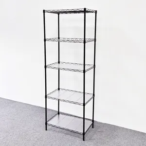 Light Duty Storage Rack With Optional PP Liner For Each Layer Green Black Grey Powder Coating Wire Shelf Kit