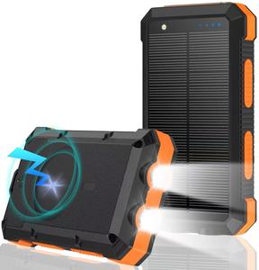 Cao 10000mAh không thấm nước năng lượng mặt trời điện thoại di động ngân hàng mới la bàn LED hiển thị điện thoại di động sạc thiết bị Li-Polymer Keychain - Product Image 1