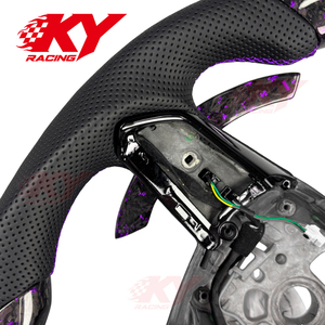 Accesorios para Automóviles Audi A6 S6 A7 S7 A8 S8 Avant Allroad quattro RS6 RS7 2019-2026, Volante Personalizado de Fibra de Carbono y Cuero - Product Image 2