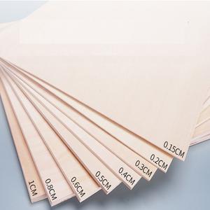 Großhandel Lindenholz-Sperrholz 1,5 mm 3 mm Lindenholz-Sperrholzplatte für Laserschneiden - Product Image 6