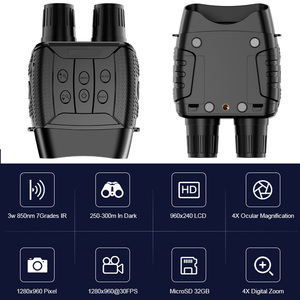 Binoculares de Visión Nocturna Infrarroja Digital de Largo Alcance <span class=keywords><strong>Hunter</strong></span> Forests <span class=keywords><strong>Telescope</strong></span> 13x 4K, Impermeables, con Alcance de 250-300M - Product Image 2