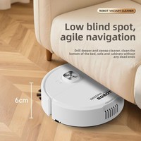 Robot aspirateur intelligent transfrontalier entièrement automatique avec fonctions de lavage et de balayage, puissance d'aspiration de 10001499 Pa, navigation aléatoire