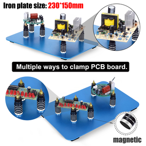 ריתוך שלישי יד כלי מגנטי בסיס PCB לוח קבוע קליפ גמיש זרוע הלחמה עוזר יד עבור IC SMD ריתוך תיקון כלים - Product Image 3