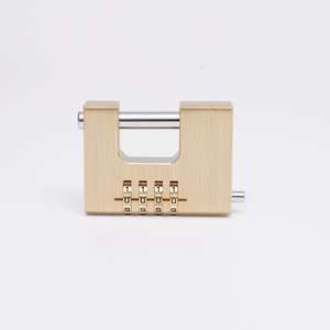 Grillete de acero de almacén, grillete endurecido de bloqueo de buena calidad, candado de latón Rectangular combinado de <span class=keywords><strong>60mm</strong></span> y 70mm - Product Image 1